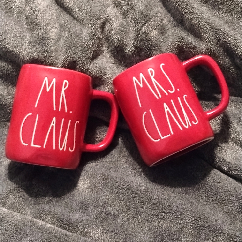 Rae Dunn Mr. & Mrs. Claus Matching Mug